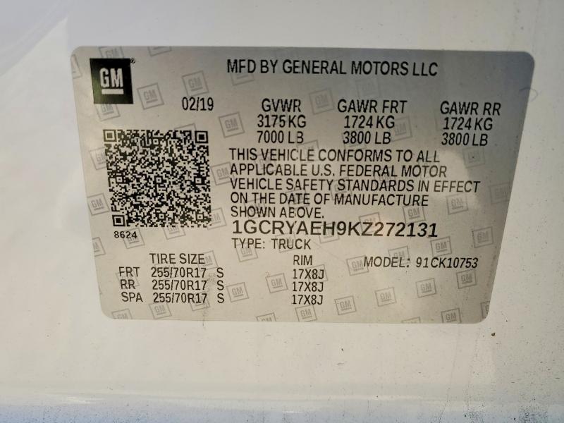 2019 Chevrolet Silverado K1500