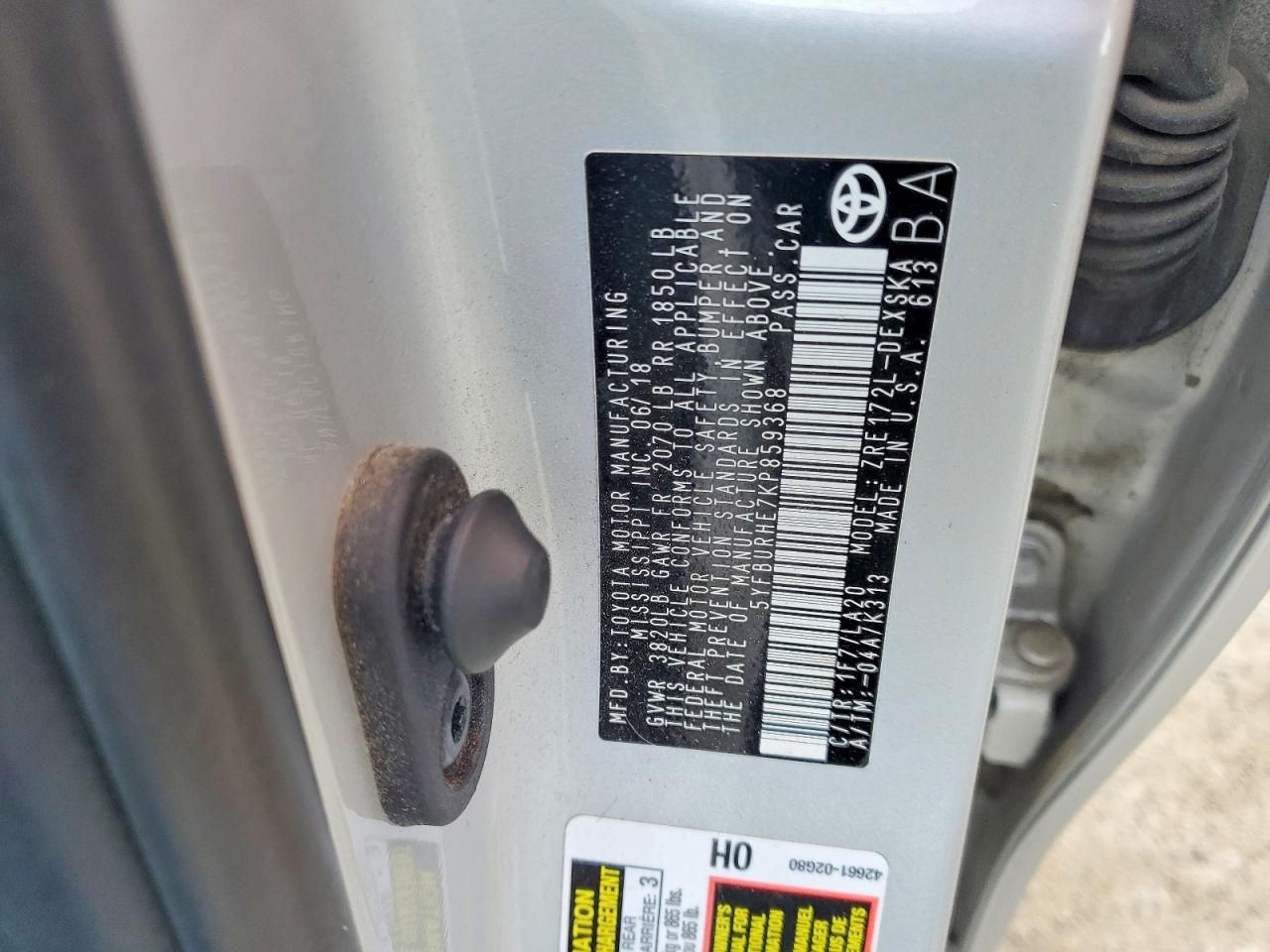 2019 Toyota Corolla l