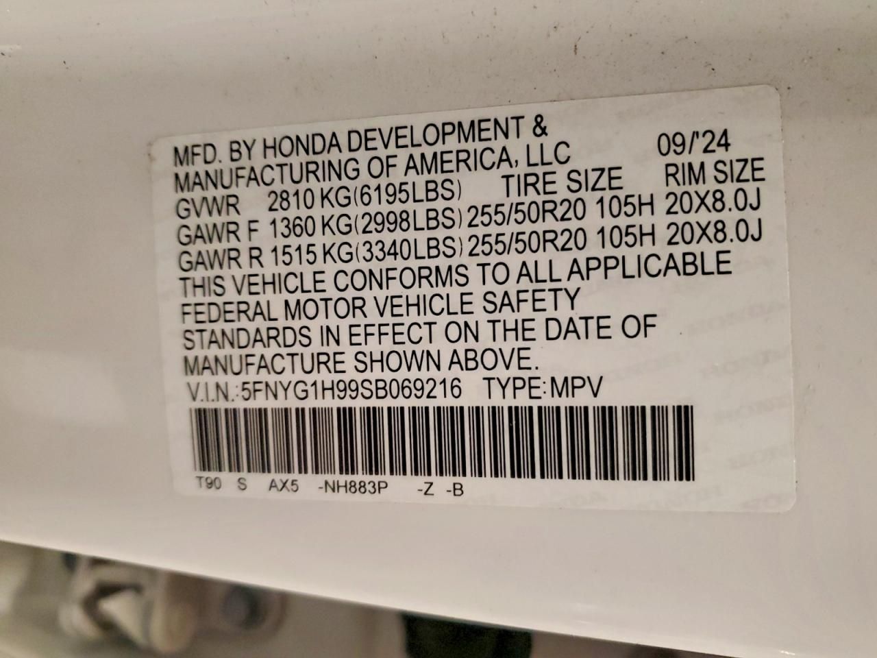 2025 Honda Pilot Black