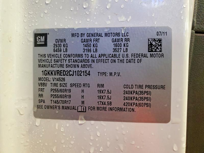 2012 GMC Acadia Slt-1