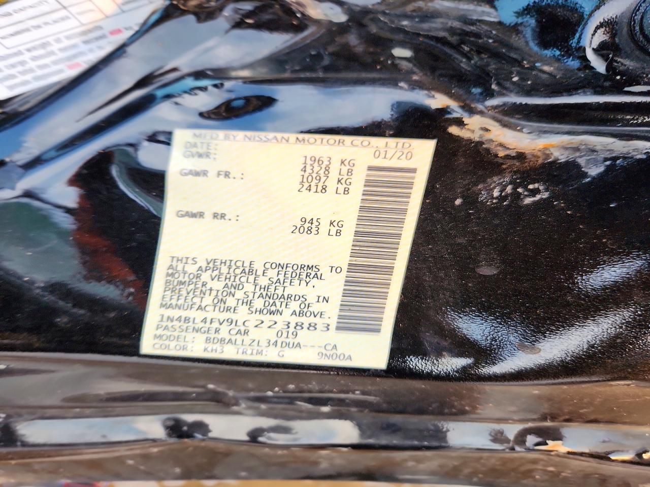 2020 Nissan Altima Platinum