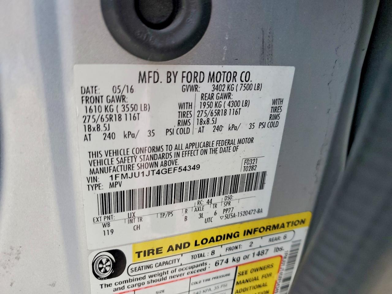 2016 Ford Expedition xlt