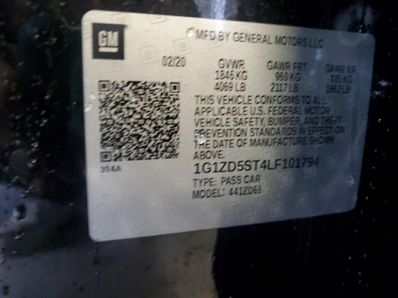 2020 Chevrolet Malibu lt