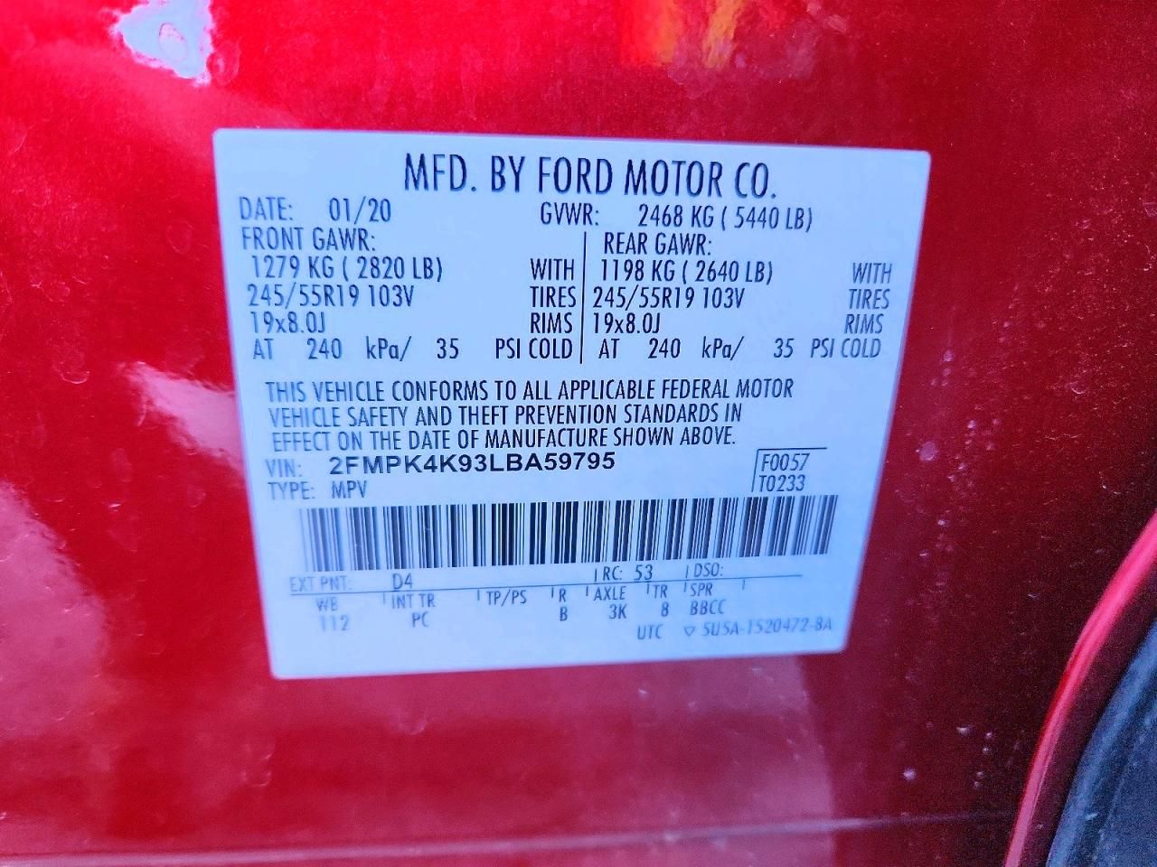 2020 Ford Edge Titanium