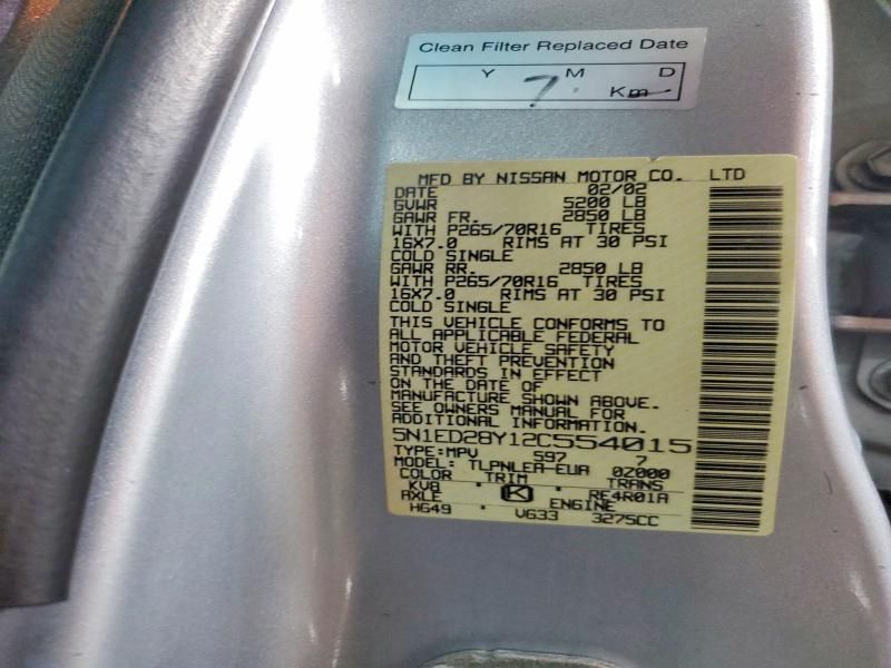 2002 Nissan Xterra xe