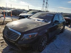 Mercedes-Benz S-class salvage cars for sale: 2017 Mercedes-Benz S 550 4matic