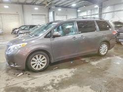 Salvage cars for sale from Copart Ham Lake, MN: 2013 Toyota Sienna xle