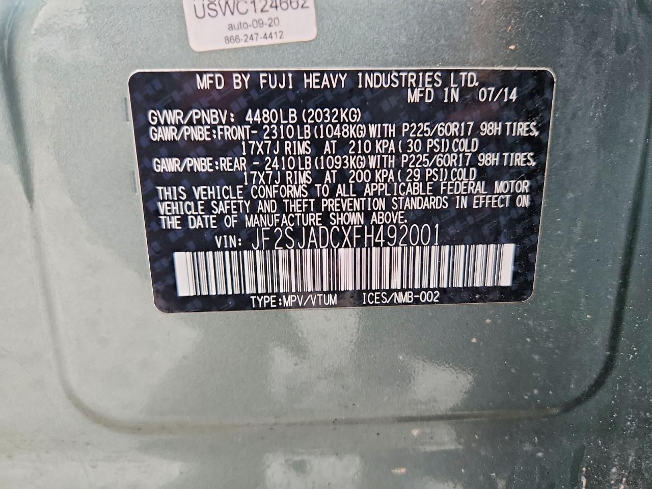 2015 Subaru Forester 2.5i Premium