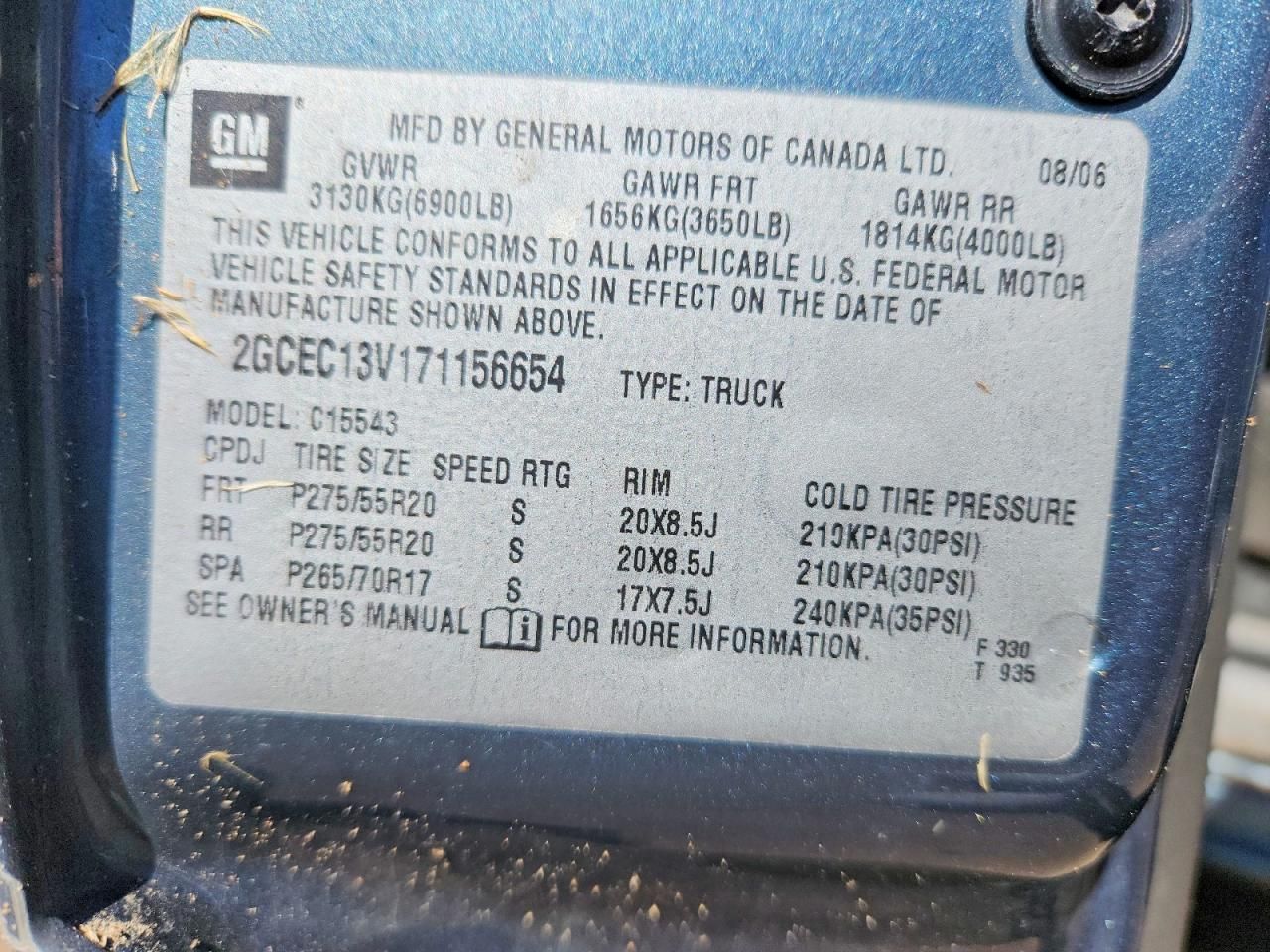 2007 Chevrolet Silverado C1500 Classic Crew Cab