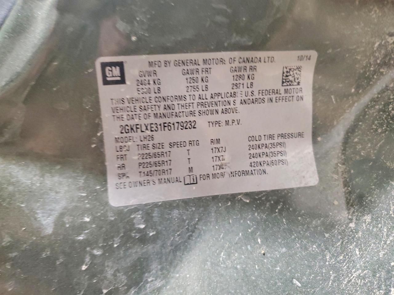 2015 GMC Terrain slt