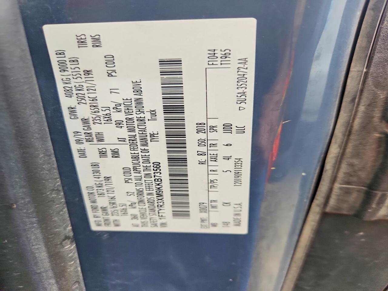 2019 Ford Transit T