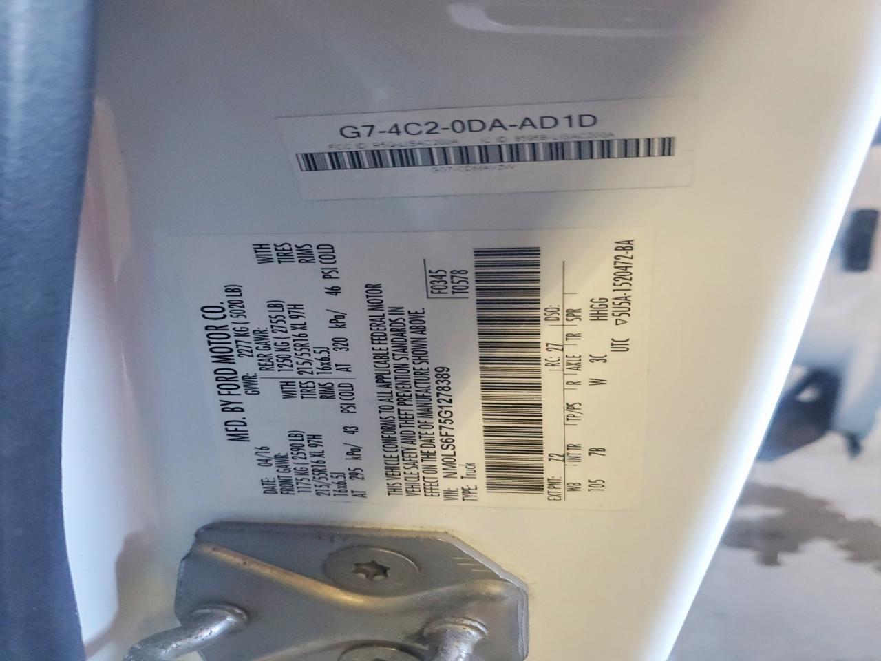 2016 Ford Transit Connect xlt