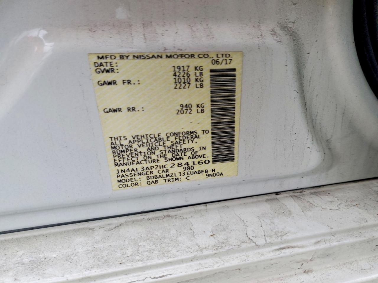 2017 Nissan Altima 2.5