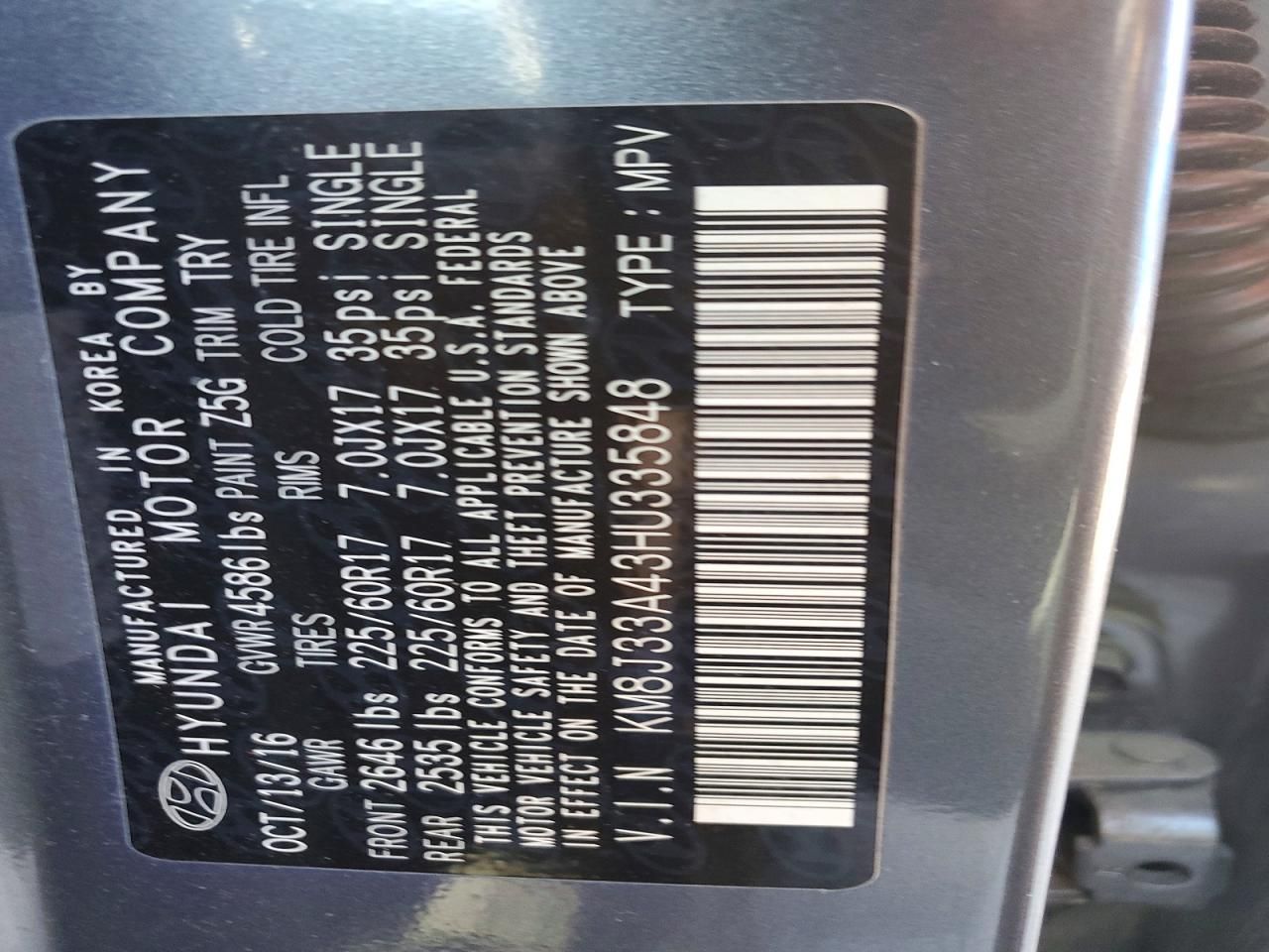 2017 Hyundai Tucson Limited