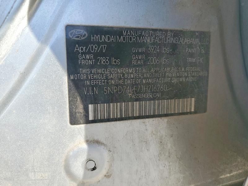 2018 Hyundai Elantra se