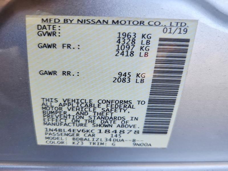 2019 Nissan Altima sl