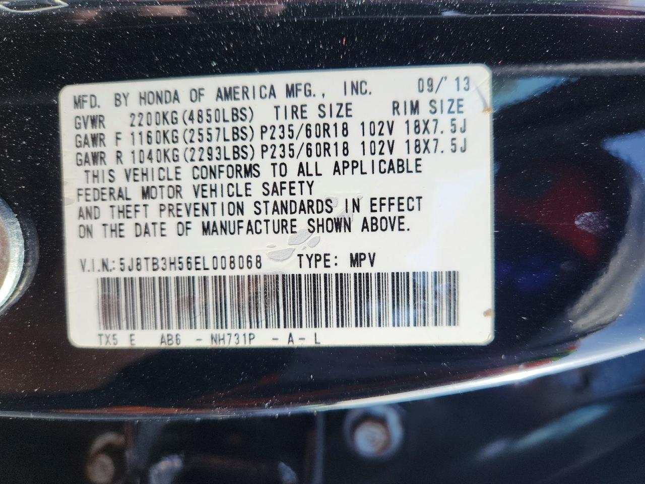 2014 Acura Rdx Technology