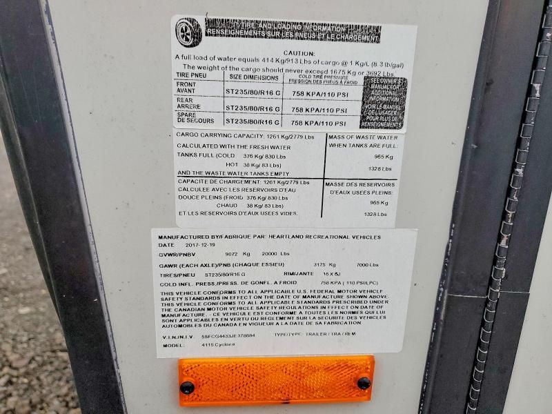 2018 Heartland Cyclone-Camper