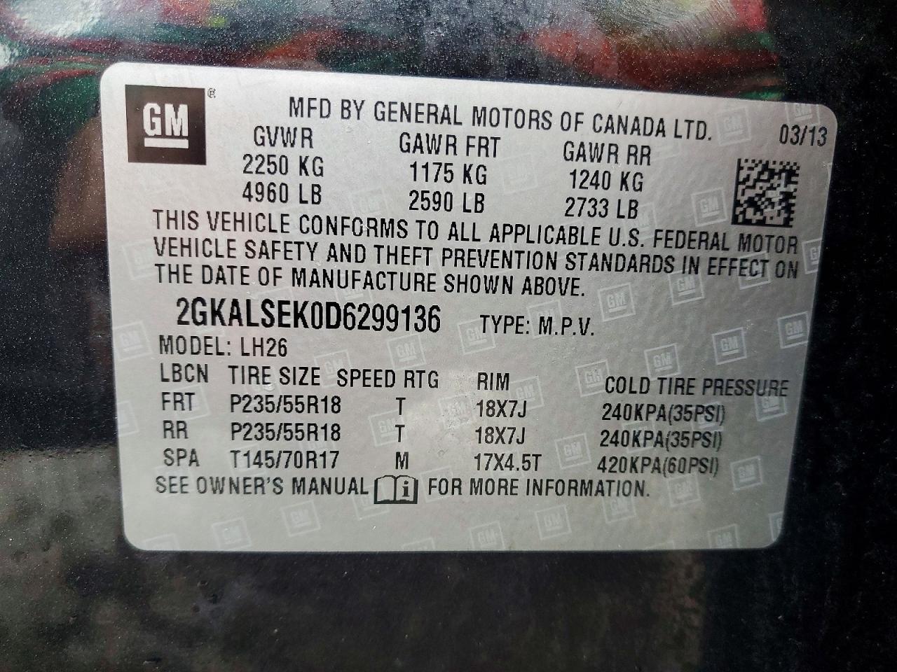 2013 GMC Terrain sle