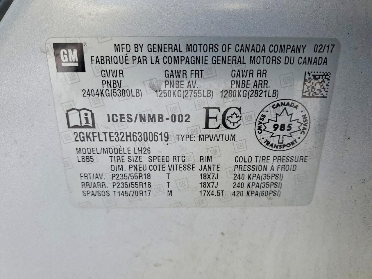 2017 GMC Terrain sle