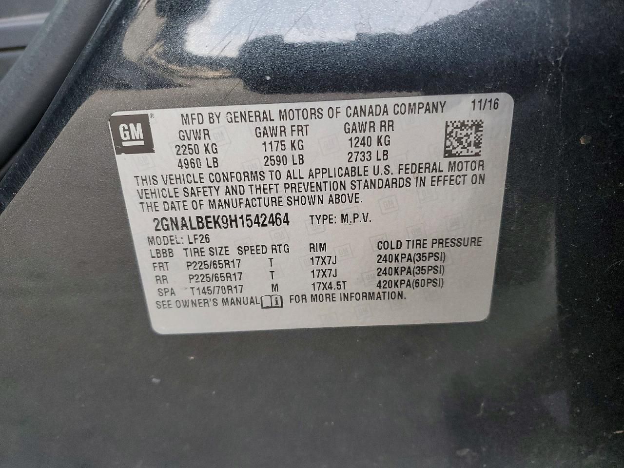 2017 Chevrolet Equinox ls