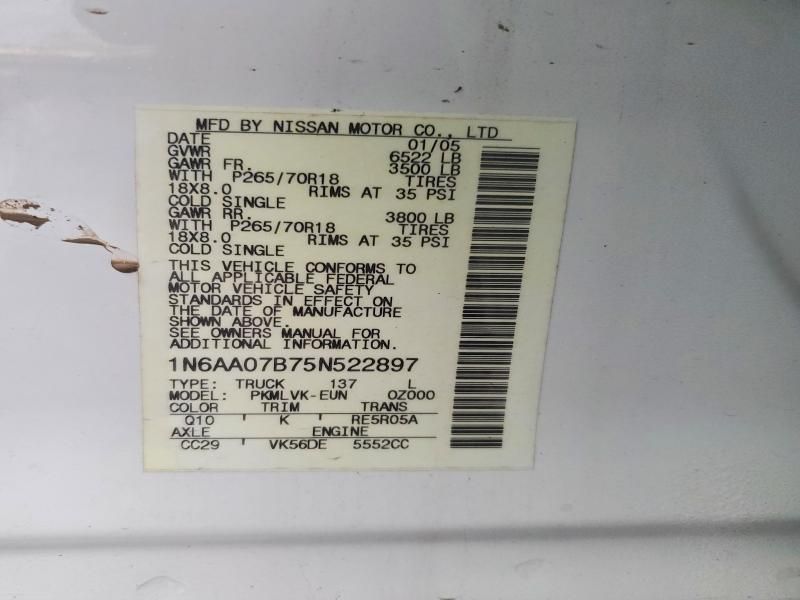 2005 Nissan Titan XE