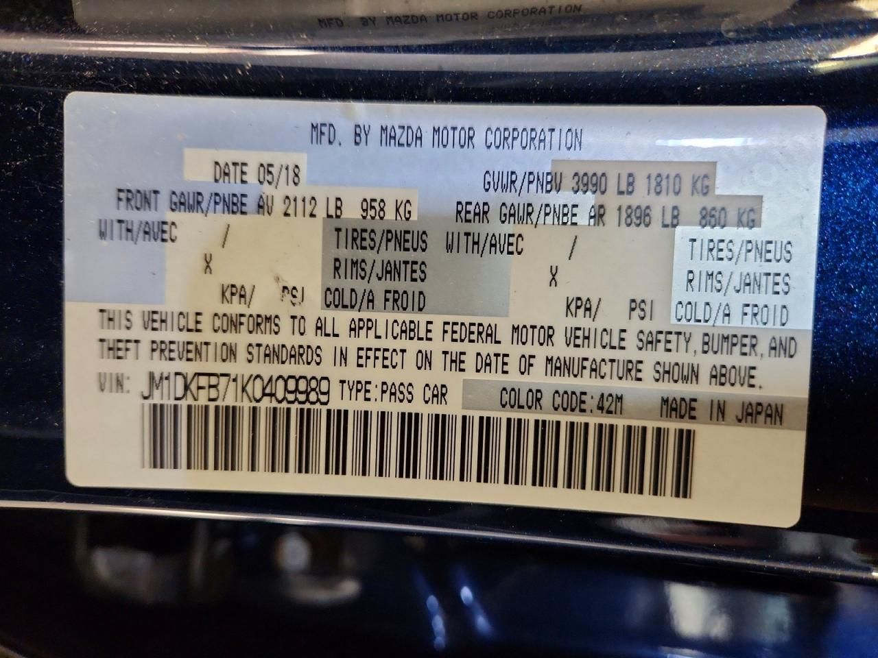 2019 Mazda Cx-3 Sport