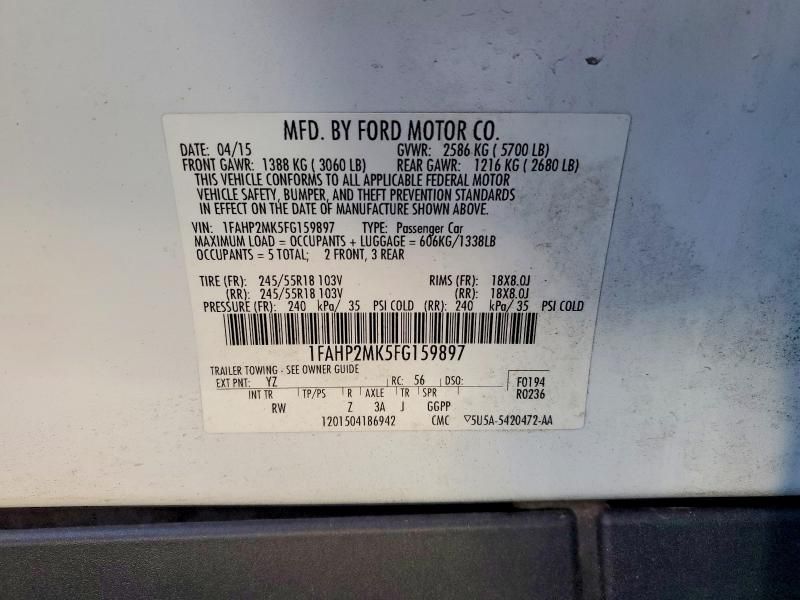 2015 Ford Taurus Police Interceptor