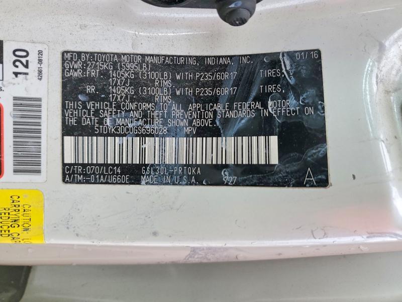 2016 Toyota Sienna xle
