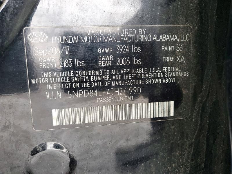 2018 Hyundai Elantra sel