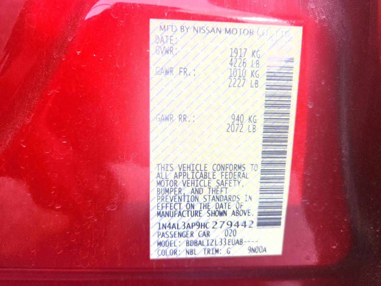 2017 Nissan Altima 2.5