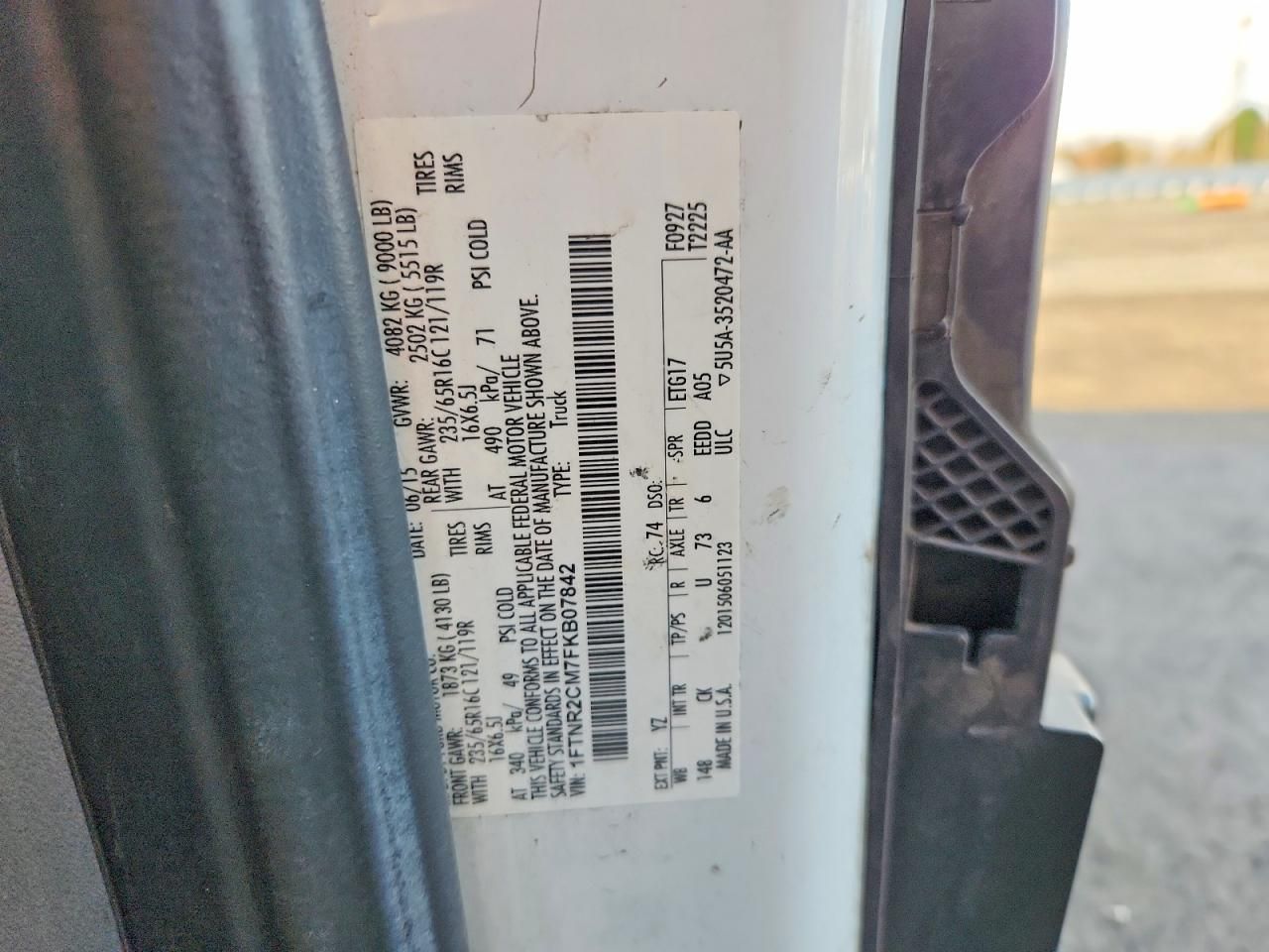 2015 Ford Transit T-250