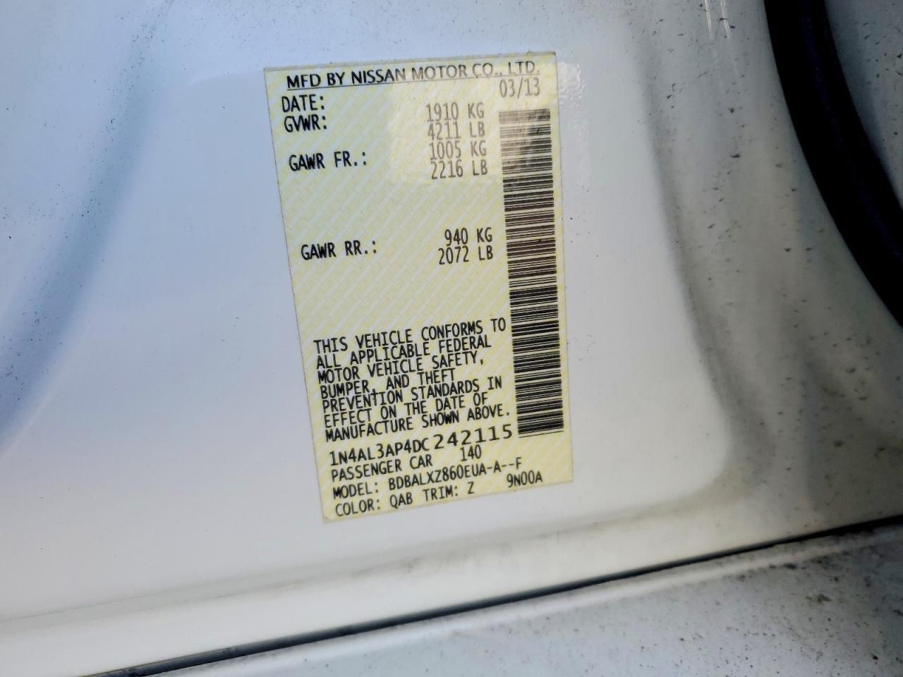 2013 Nissan Altima 2.5