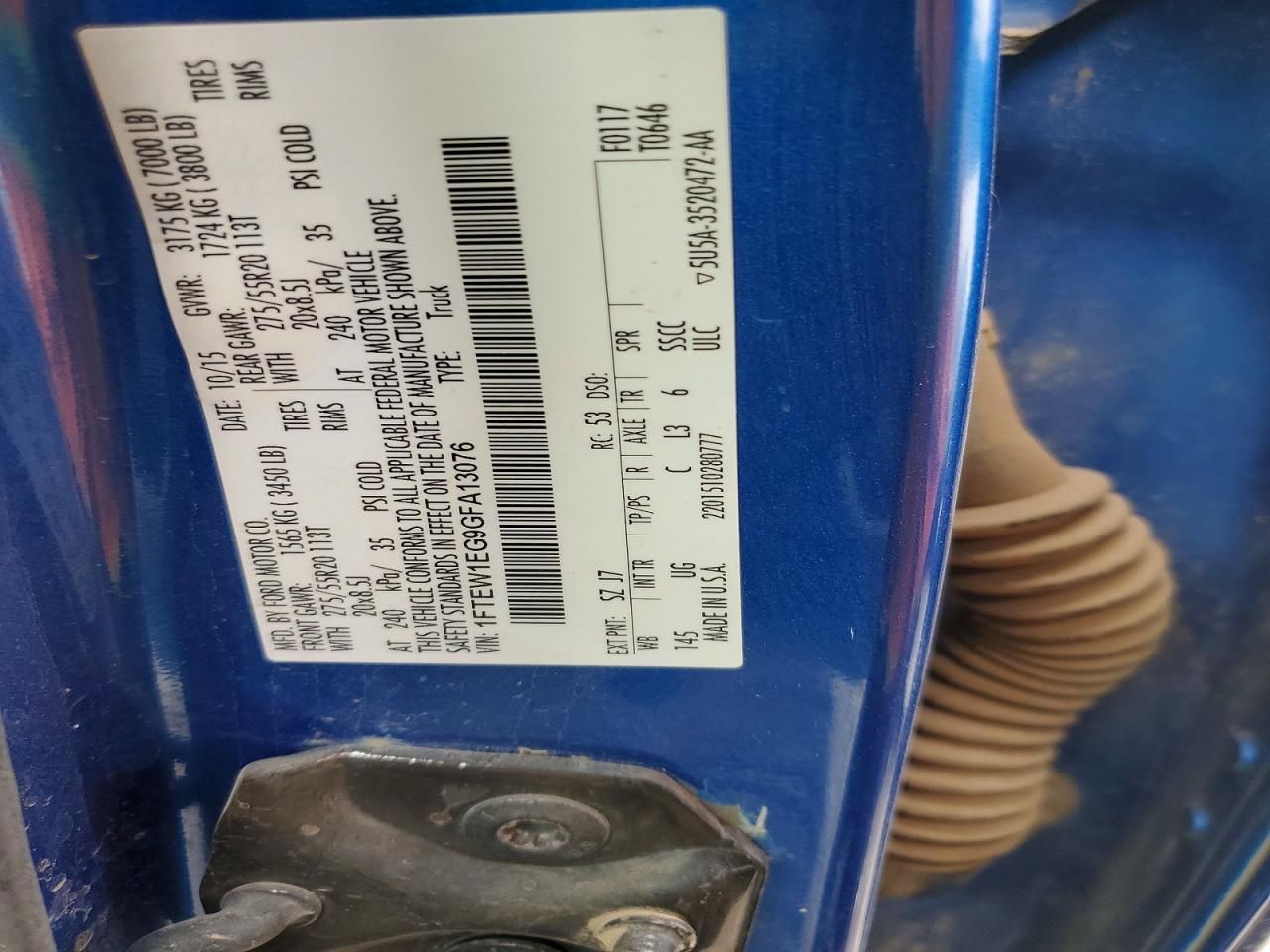 2016 Ford F150 Supercrew