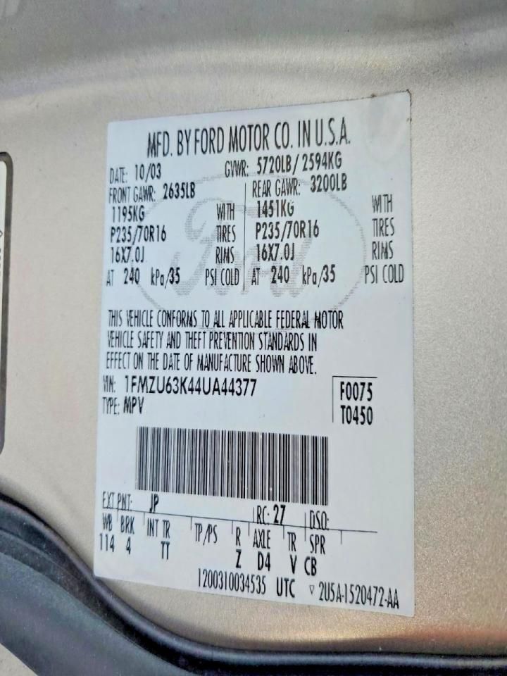 2004 Ford Explorer xlt