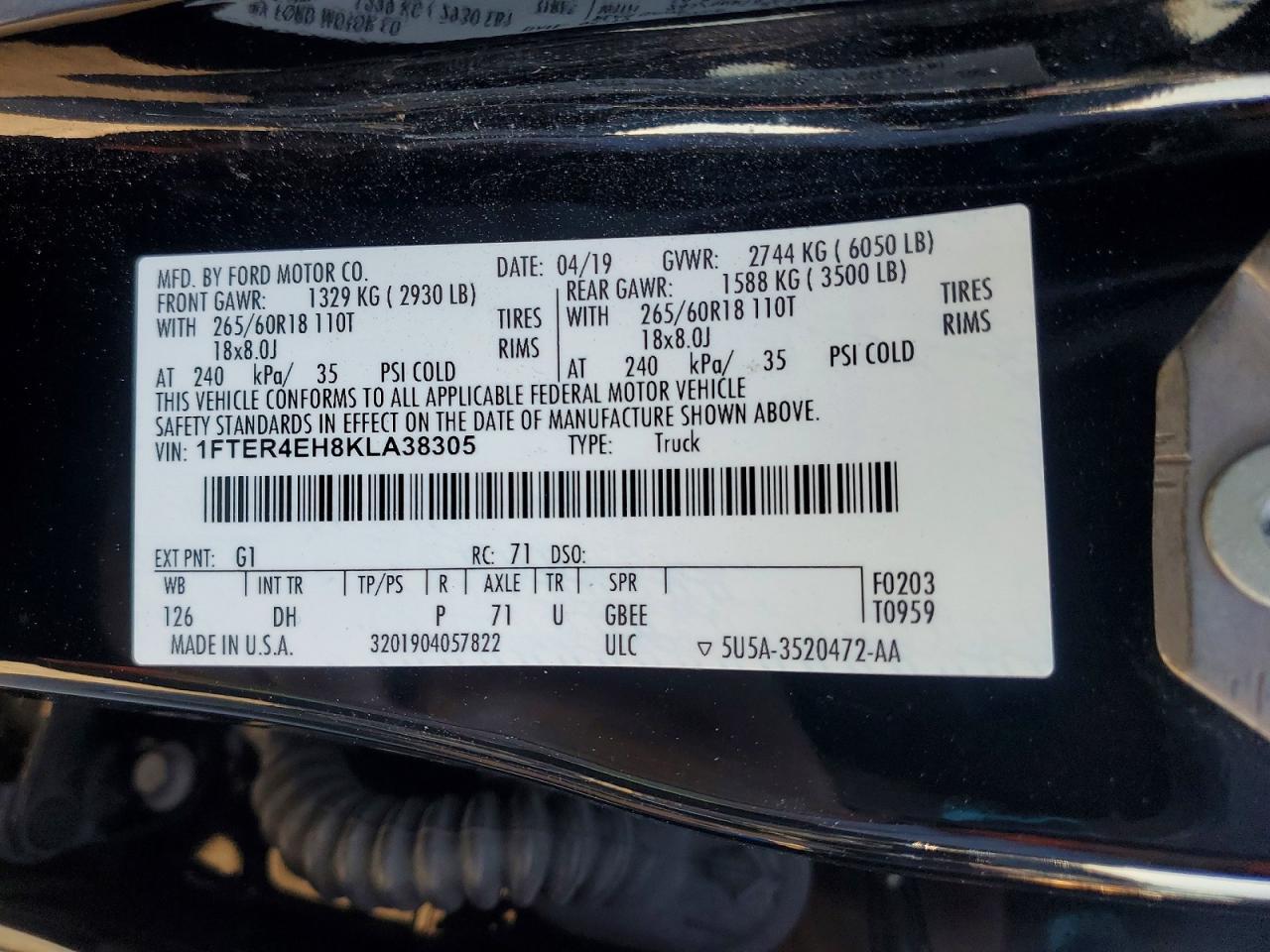 2019 Ford Ranger xl