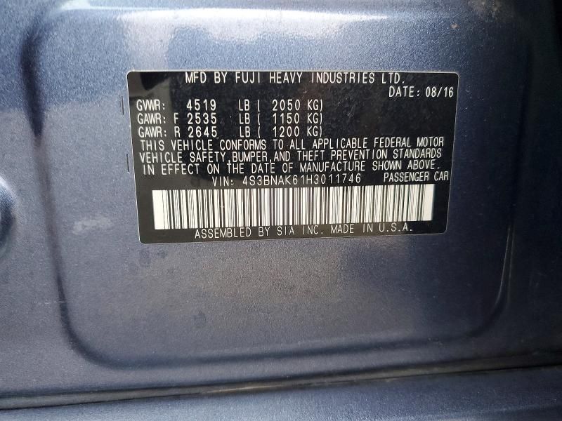 2017 Subaru Legacy 2.5i Limited