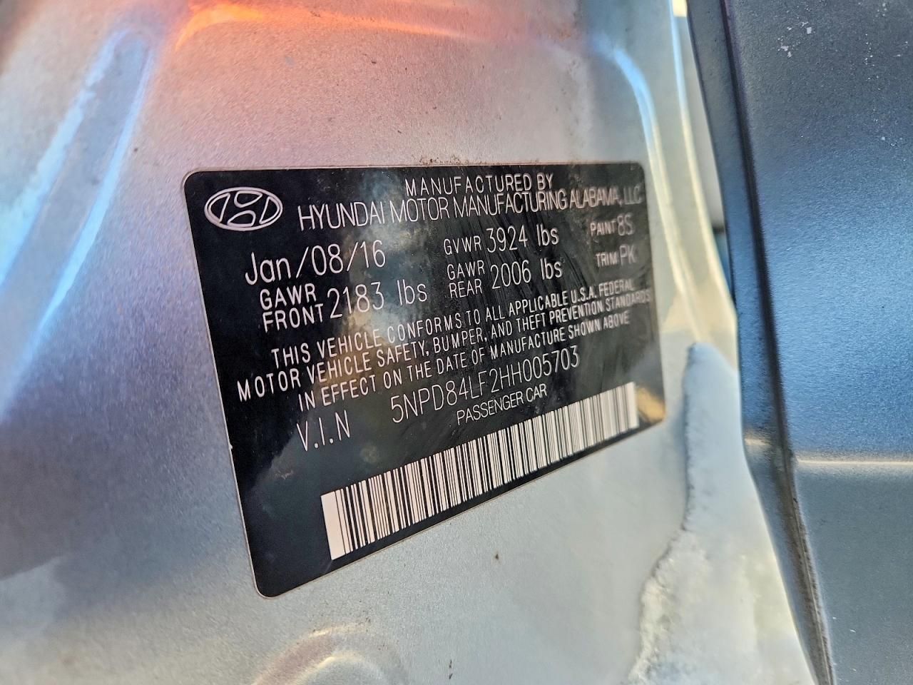 2017 Hyundai Elantra se