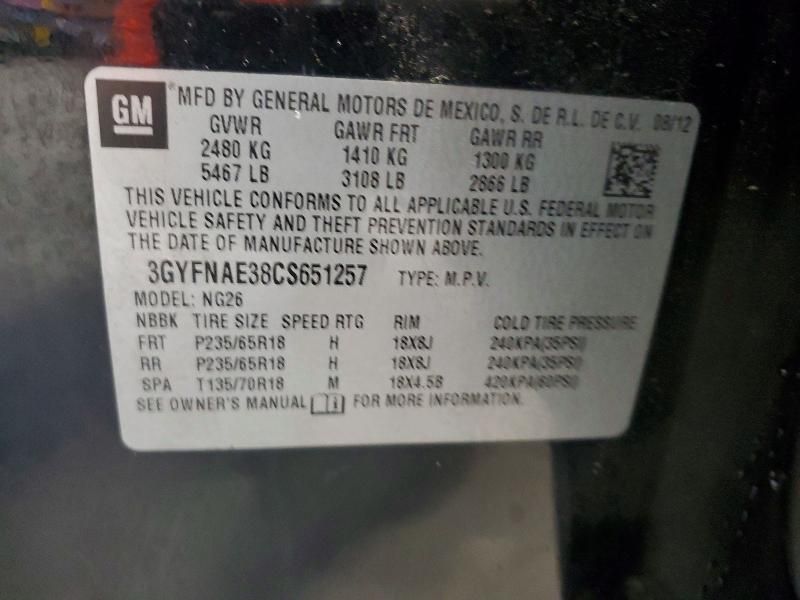 2012 Cadillac Srx Luxury Collection