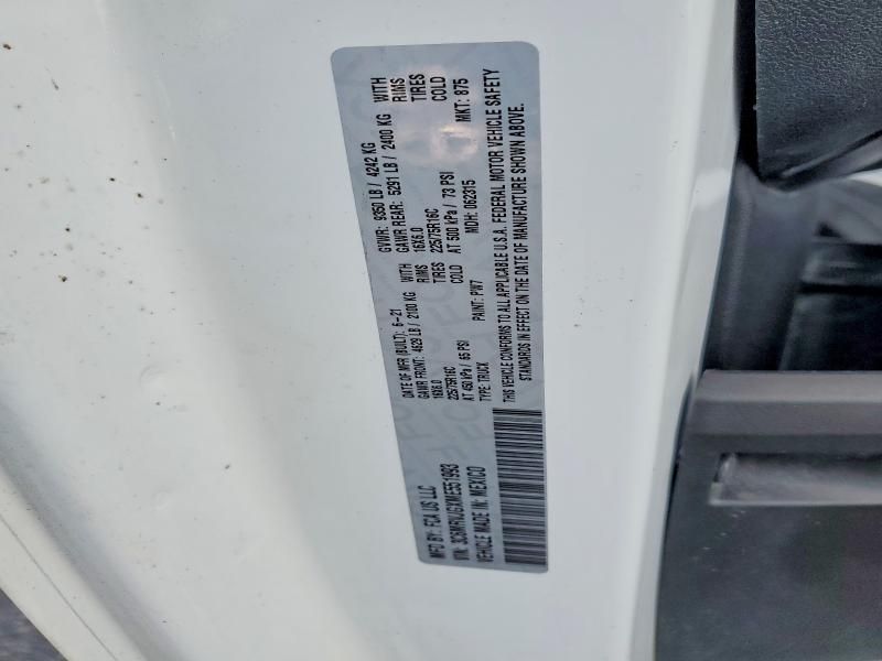 2021 Dodge Ram Promaster 3500 Cargo van High Roof 159 wb