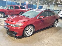 Salvage cars for sale from Copart Woodhaven, MI: 2016 Chevrolet Malibu lt