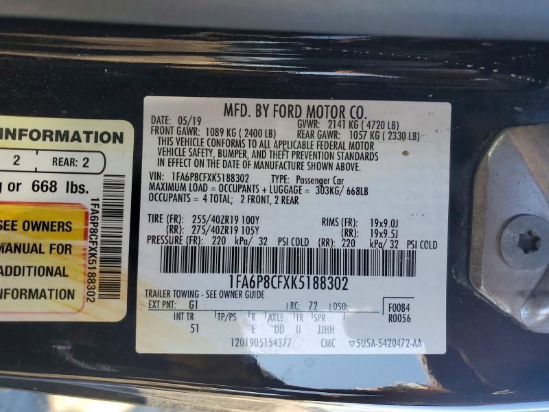 2019 Ford Mustang gt