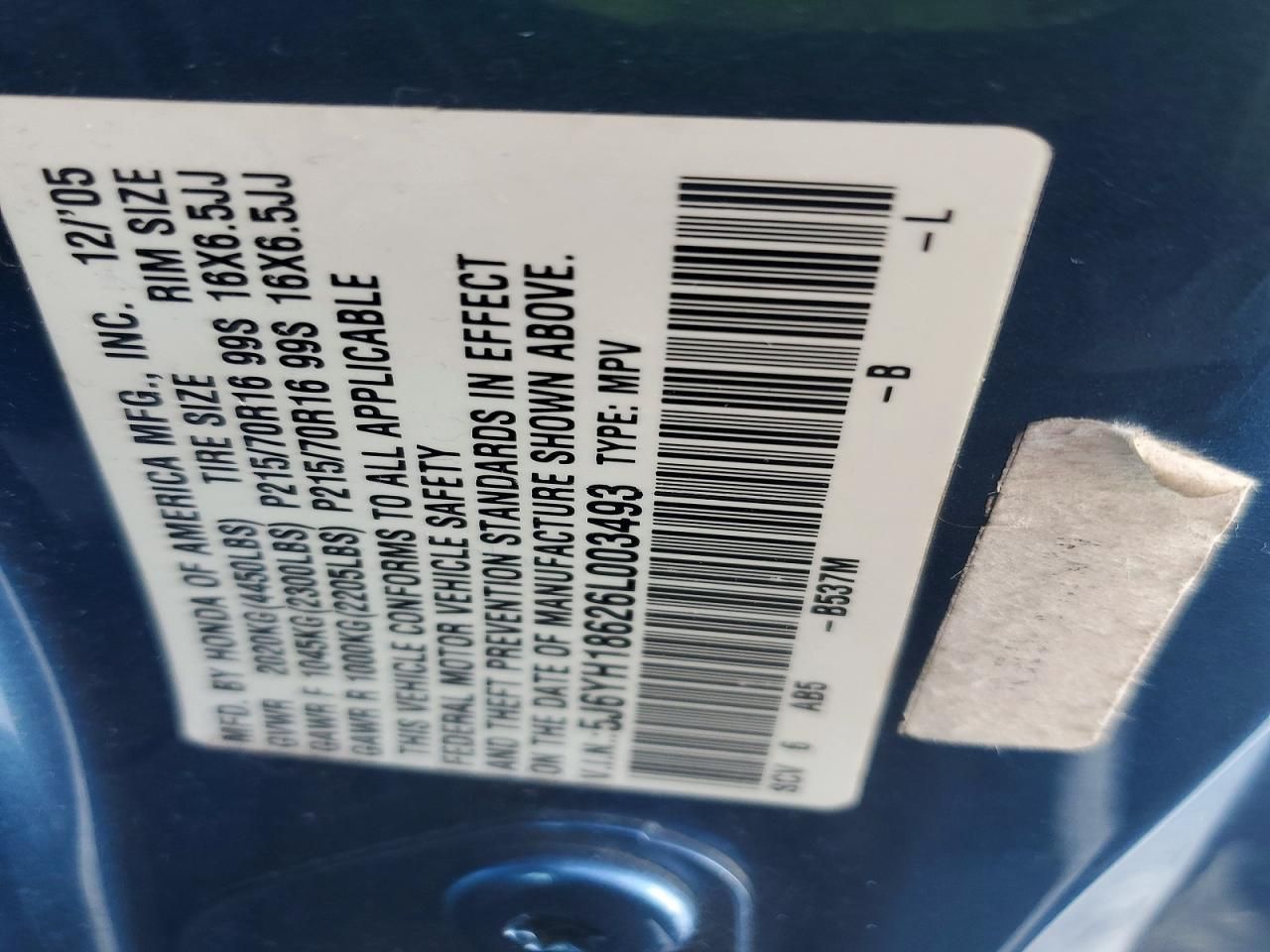 2006 Honda Element ex