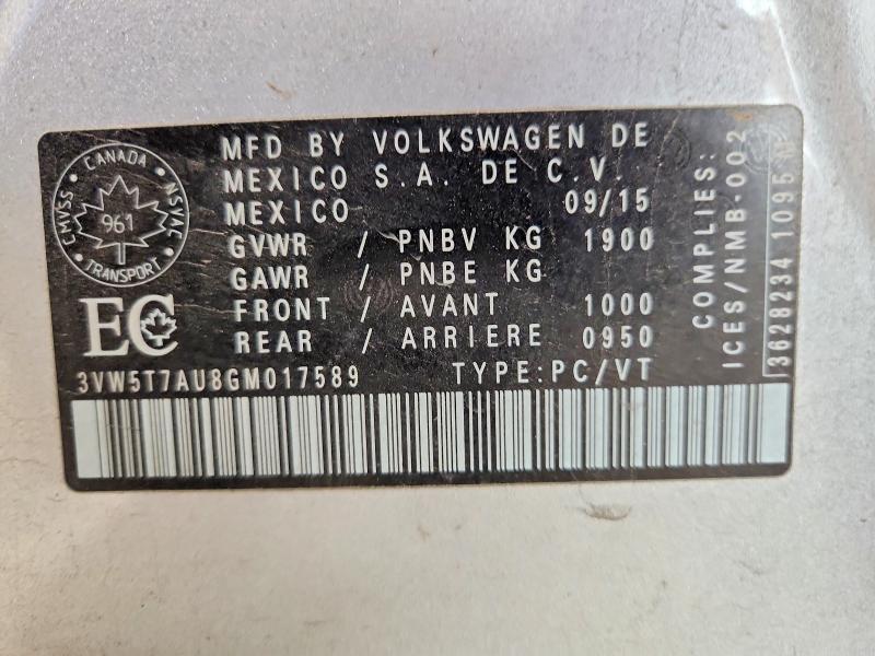 2016 Volkswagen Gti S/se