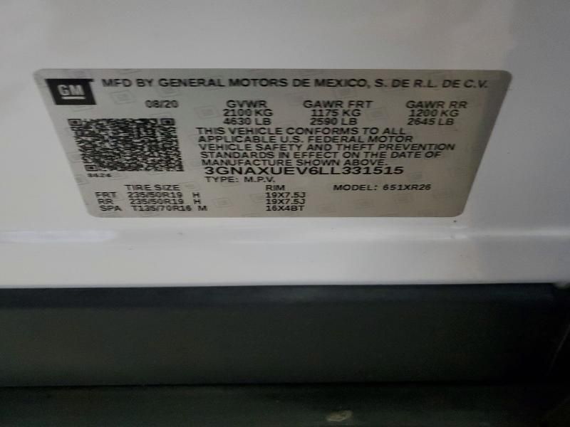 2020 Chevrolet Equinox lt