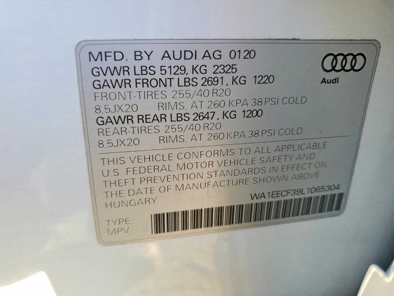 2020 Audi Q3 Premium Plus S-line