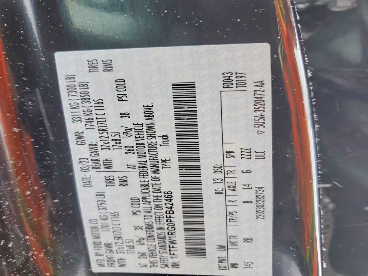 2023 Ford F150 Raptor