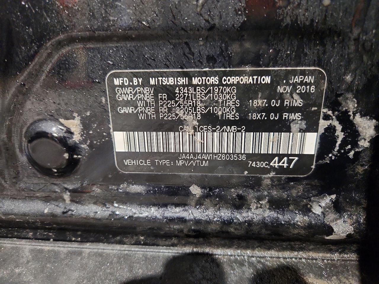 2017 Mitsubishi Rvr se Limited