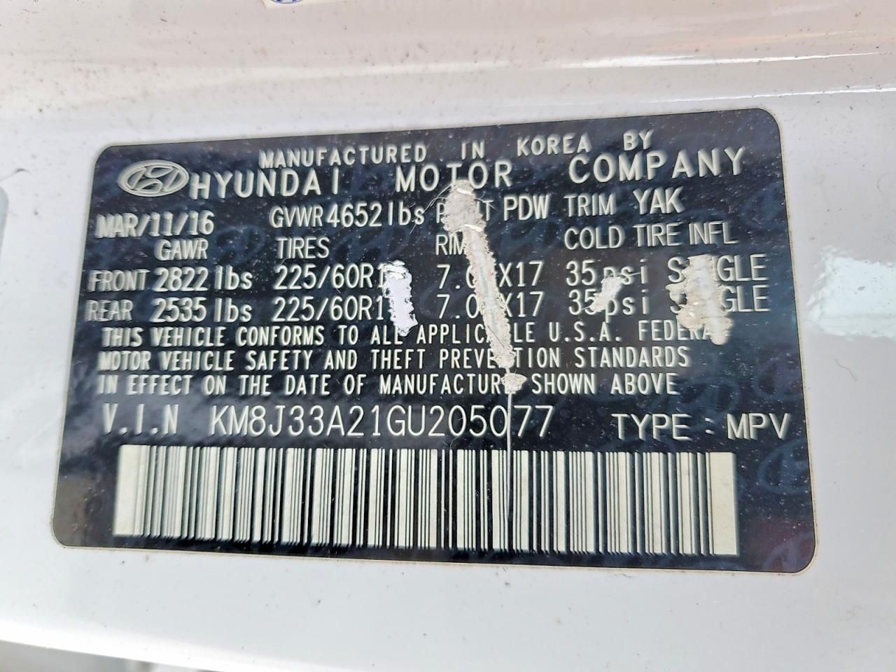 2016 Hyundai Tucson Limited