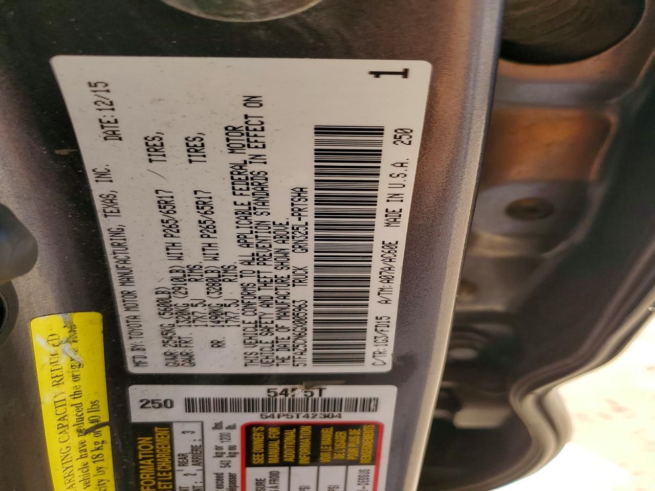 2016 Toyota Tacoma Double cab